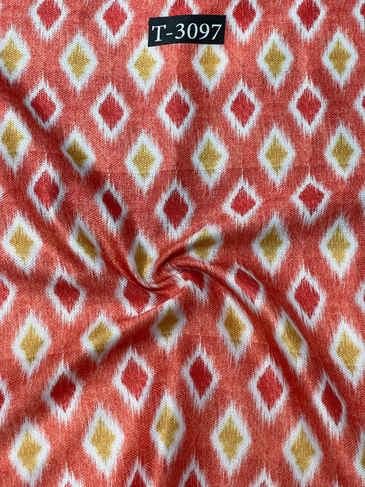 IKKAT PRINT ON PASHMINA