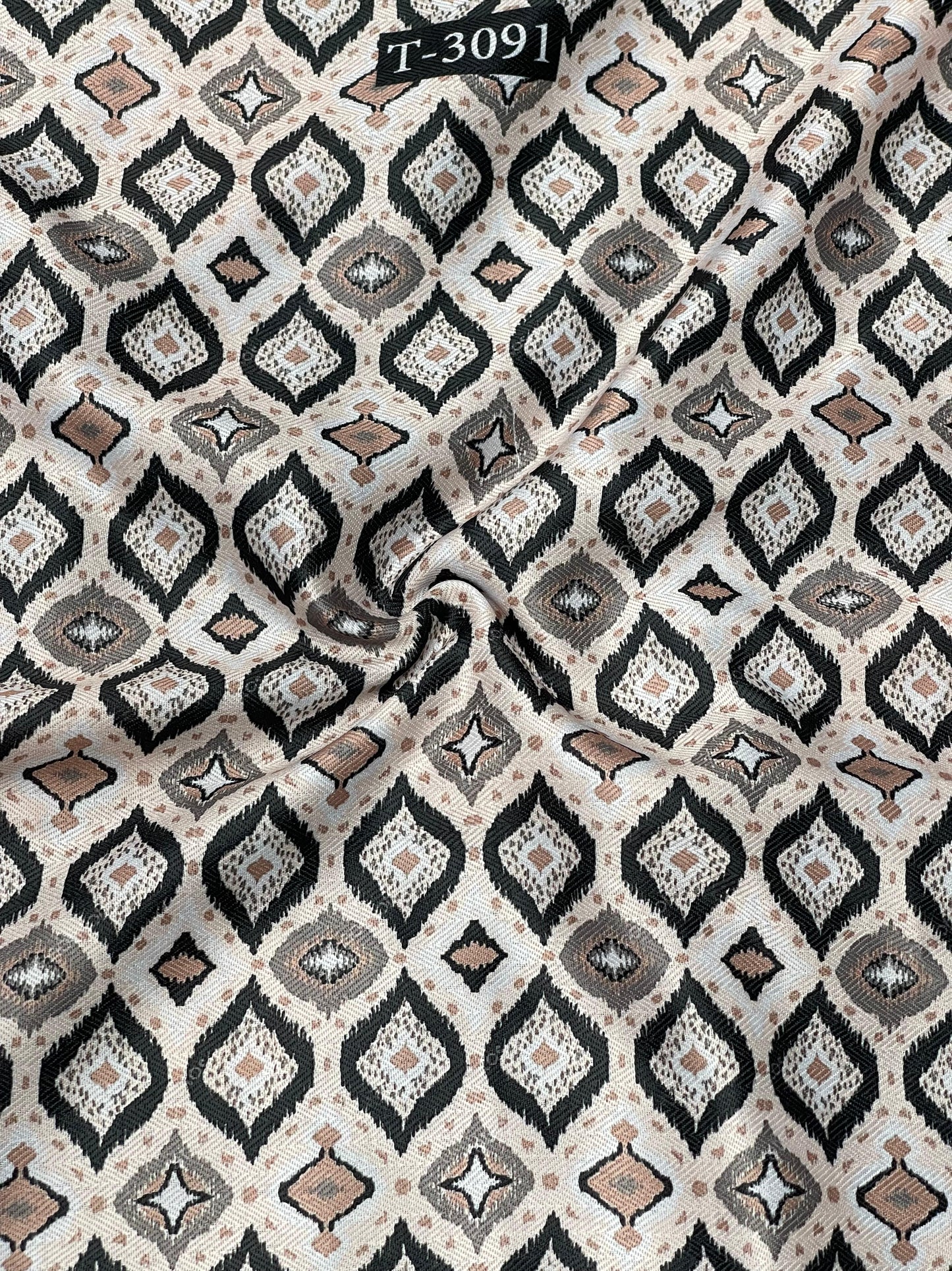 IKKAT PRINT ON PASHMINA