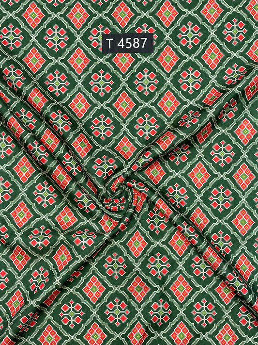 KALAMKARI PRINTS ON TUSSAR SILK