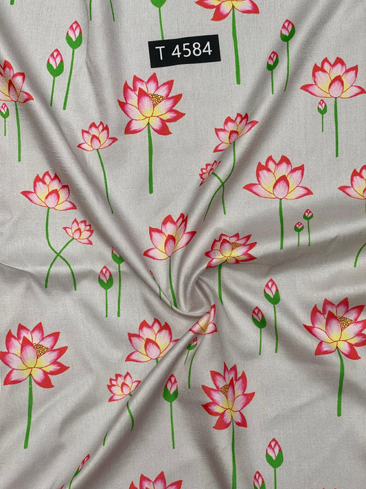 KALAMKARI PRINTS ON TUSSAR SILK