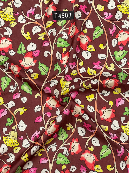 KALAMKARI PRINTS ON TUSSAR SILK