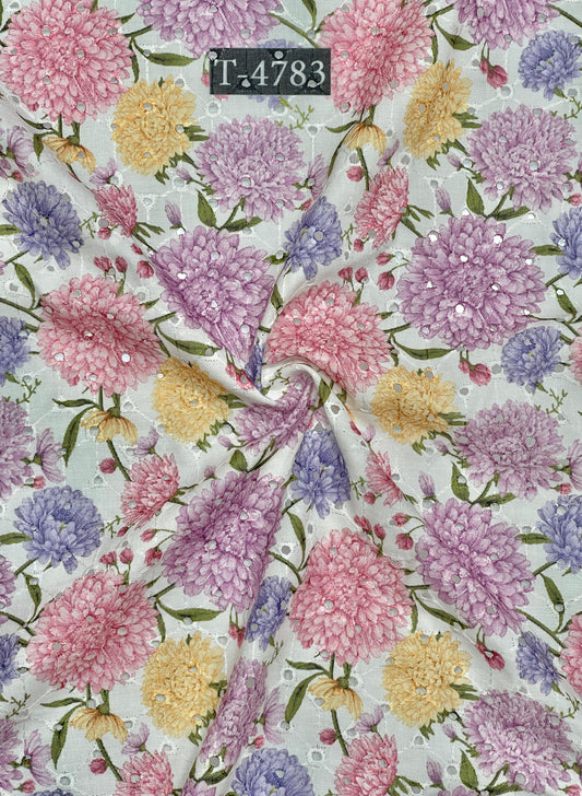 COTTON HAKOBA CHICKEN FLORALS PRINTS