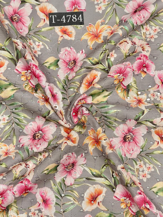 COTTON HAKOBA CHICKEN FLORALS PRINTS