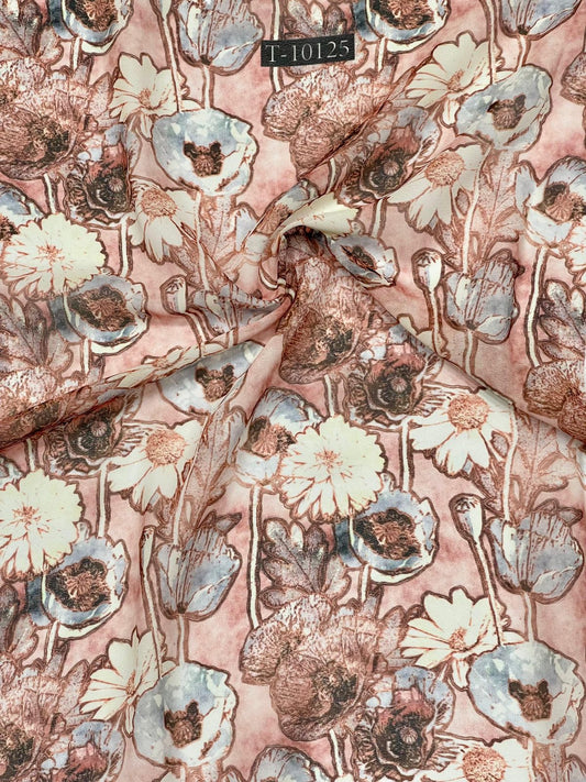 BEAUTIFUL FLORAL PRINTS ON GEORGETTE