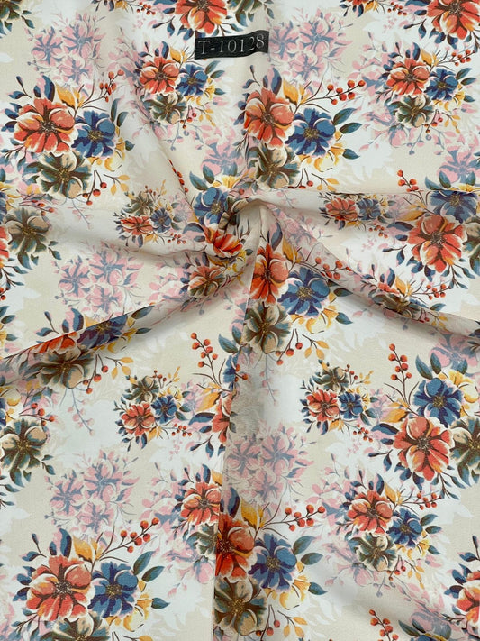 BEAUTIFUL FLORAL PRINTS ON GEORGETTE