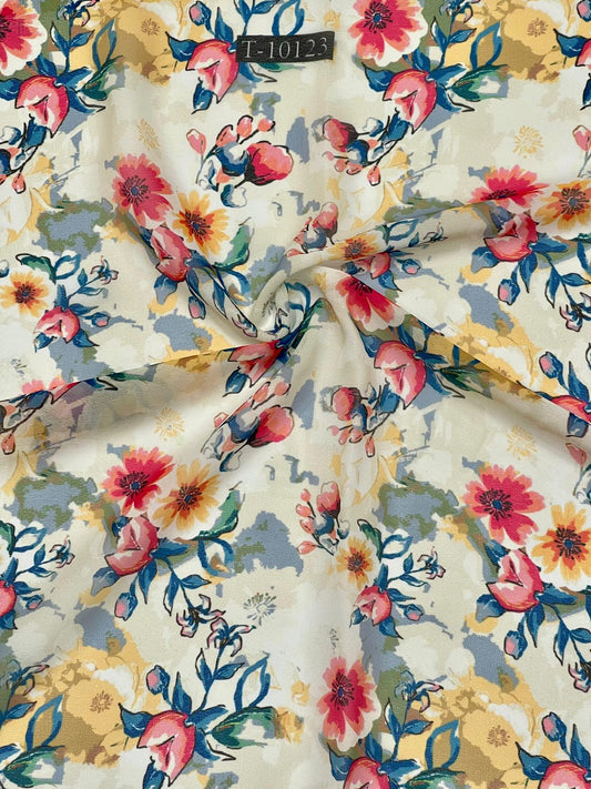 BEAUTIFUL FLORAL PRINTS ON GEORGETTE