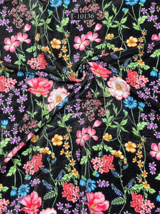 FLORAL VELVET DIGITAL PRINTS