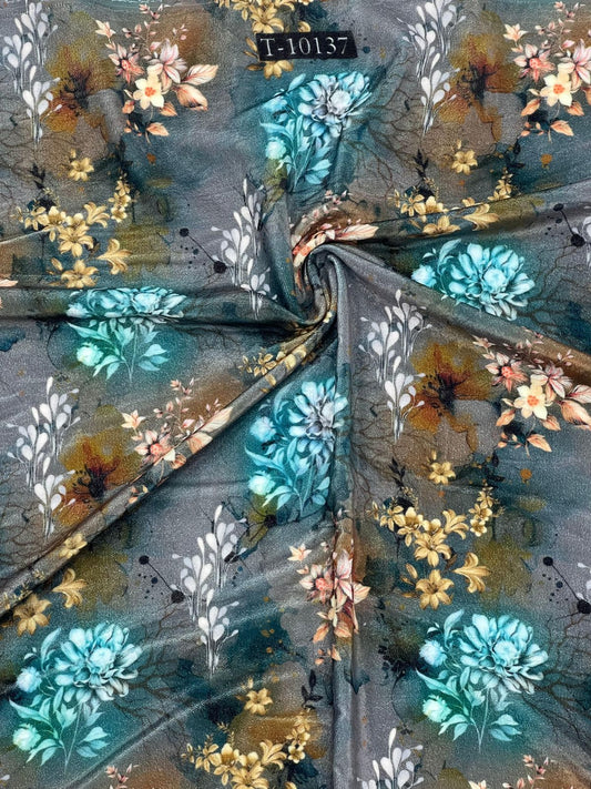 FLORAL VELVET DIGITAL PRINTS