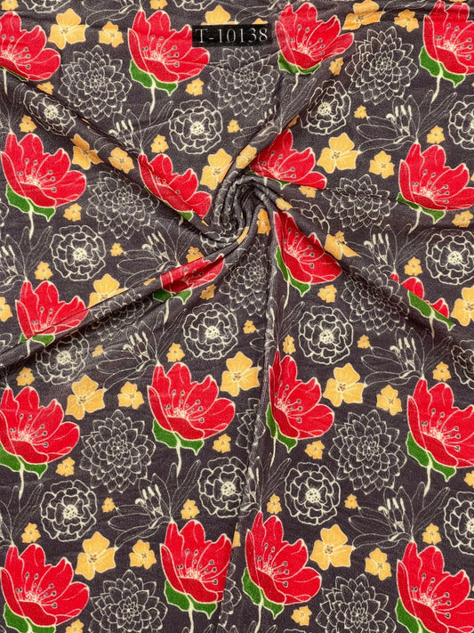 FLORAL VELVET DIGITAL PRINTS