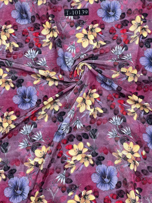 FLORAL VELVET DIGITAL PRINTS