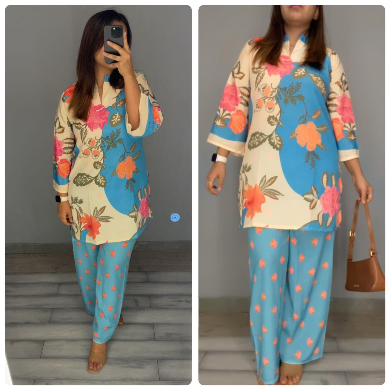 Blue Garden Luxe - Japanese crepe