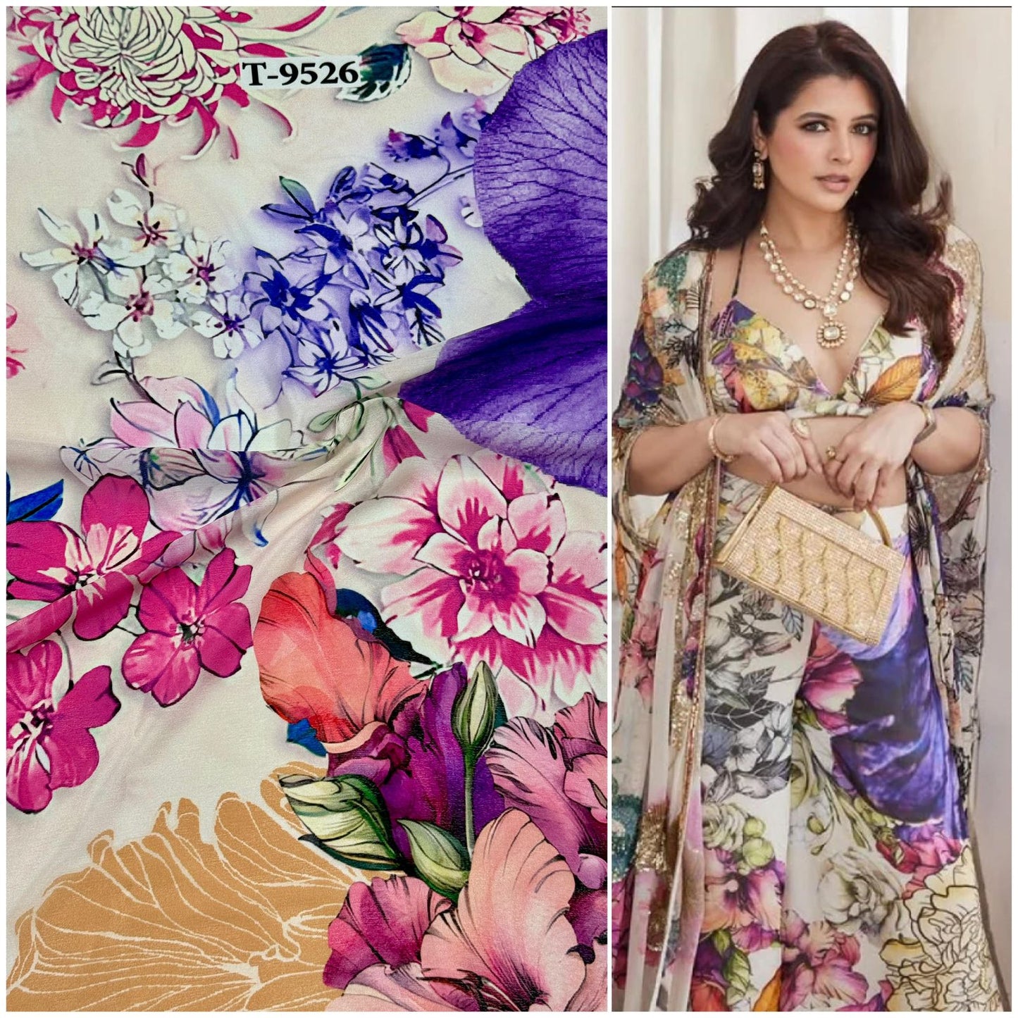 DESIGNER FLORAL CHINNONS DIGITAL PRINTS