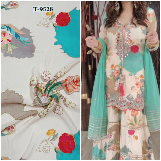 DESIGNER FLORAL CHINNONS DIGITAL PRINTS