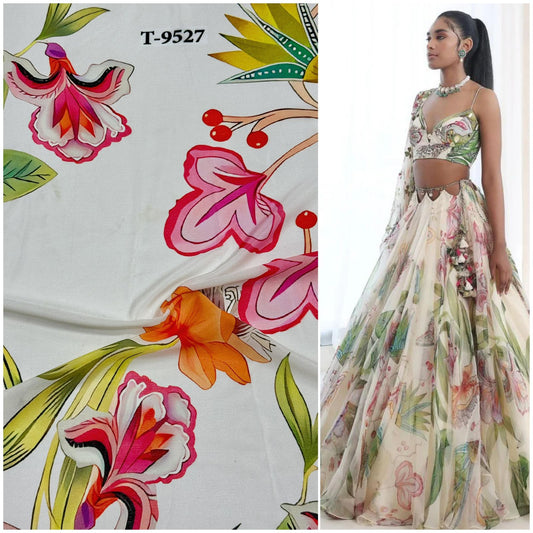 DESIGNER FLORAL CHINNONS DIGITAL PRINTS