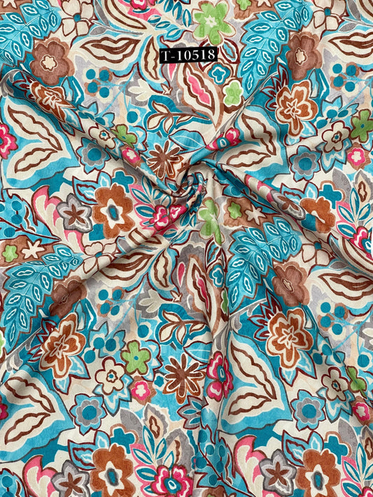 FLORAL POLY RAYON DIGITAL PRINTS