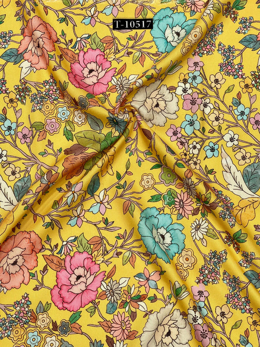 FLORAL POLY RAYON DIGITAL PRINTS