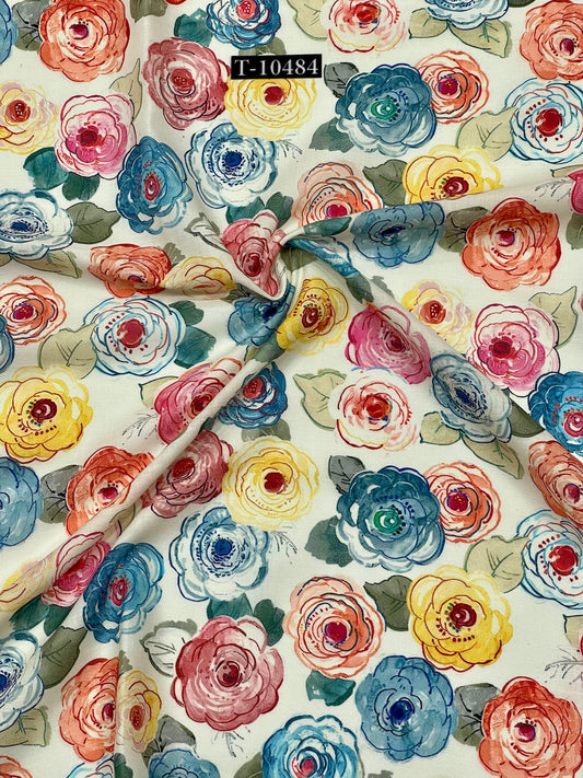 FLORAL POLY SOFT COTTON FOR SUMMERS