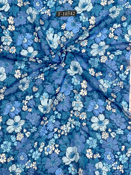 ATTRACTIVE FLORAL PRINT ON GEORGETTE