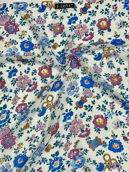 ATTRACTIVE FLORAL PRINT ON GEORGETTE