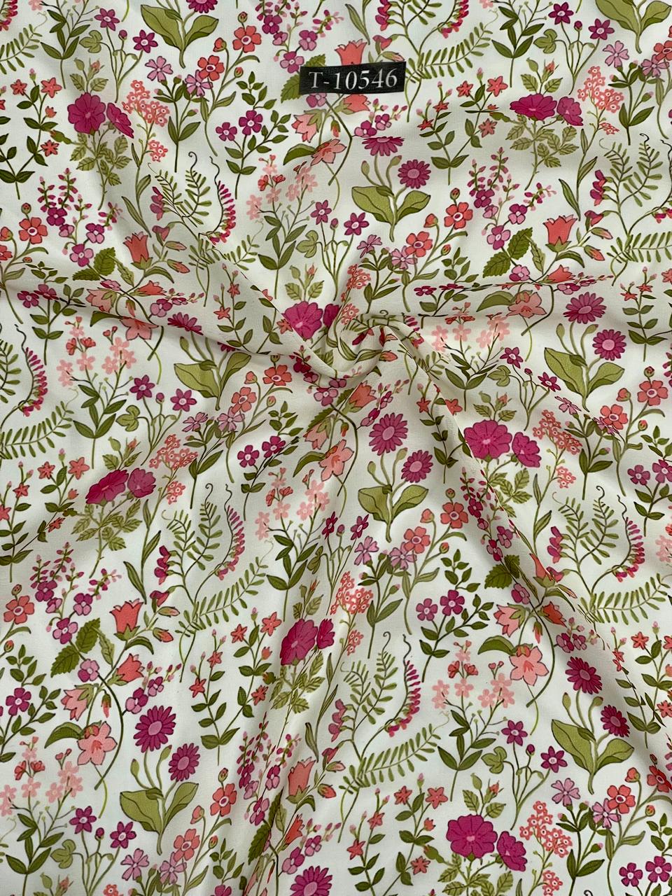 ATTRACTIVE FLORAL PRINT ON GEORGETTE