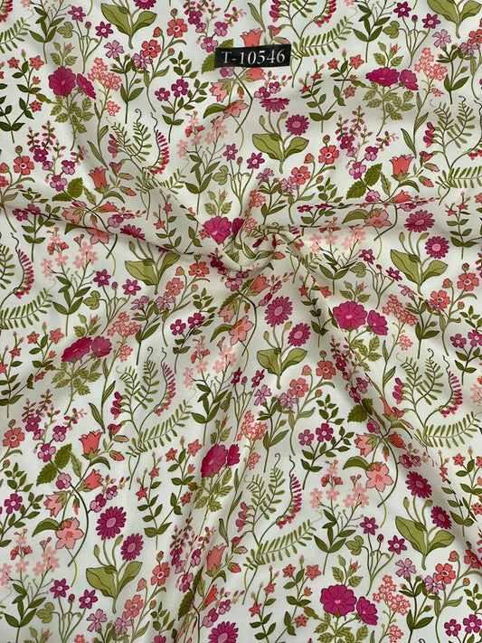 ATTRACTIVE FLORAL PRINT ON GEORGETTE