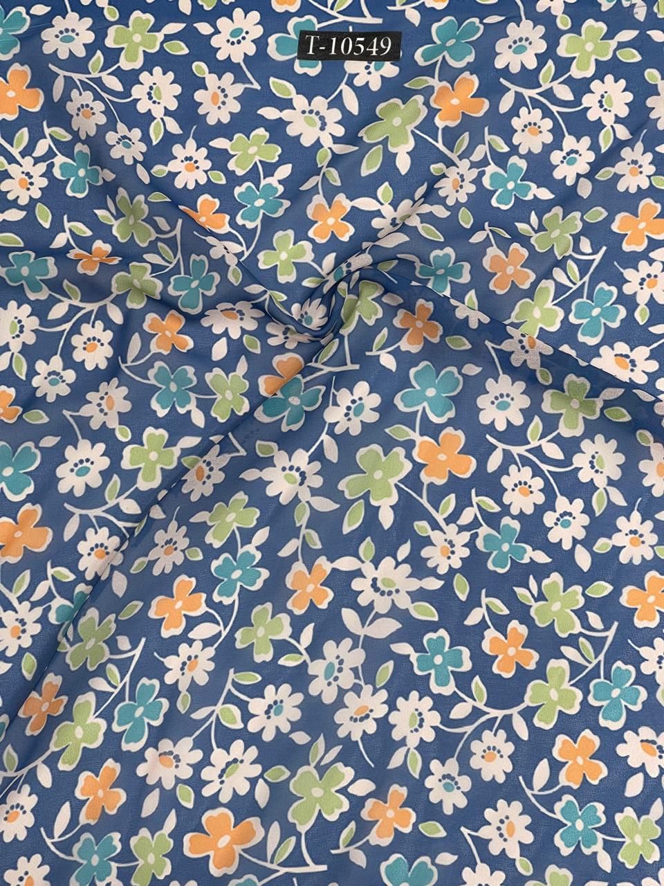 ATTRACTIVE FLORAL PRINT ON GEORGETTE