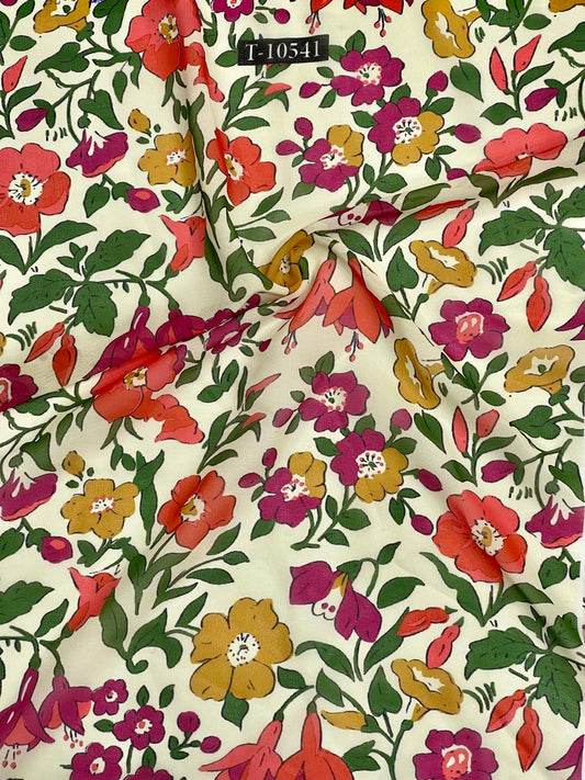ATTRACTIVE FLORAL PRINT ON GEORGETTE