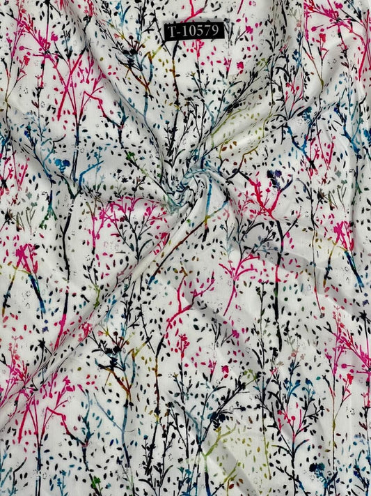 SUPER TRENDING ABSTRACT PRINT SEMI PURE MUSLIN