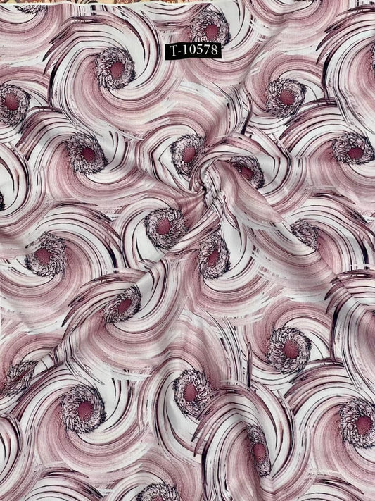 SUPER TRENDING ABSTRACT PRINT SEMI PURE MUSLIN