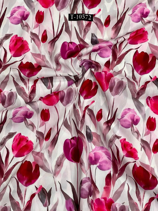 SUPER TRENDING ABSTRACT PRINT SEMI PURE MUSLIN