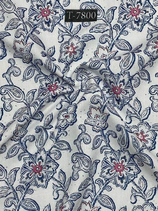 Swiss Cotton Linen Abstract Prints