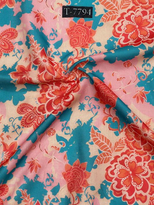 Swiss Cotton Linen Abstract Prints