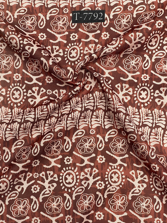 Swiss Cotton Linen Abstract Prints