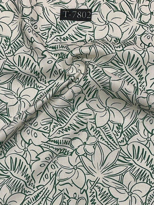 Swiss Cotton Linen Abstract Prints