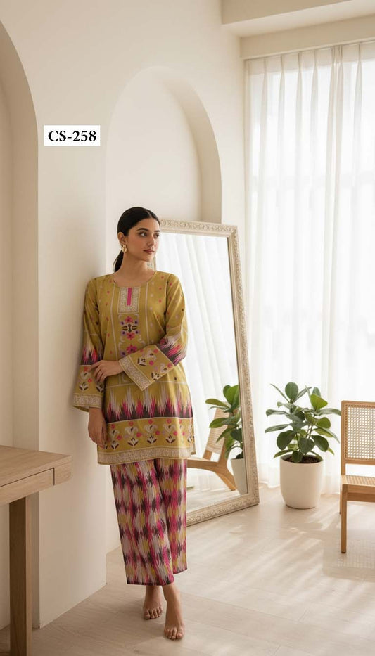 Golden Ikat - Turkish Slub