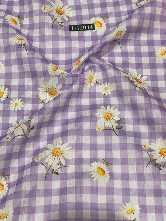Daisy Gingham Print