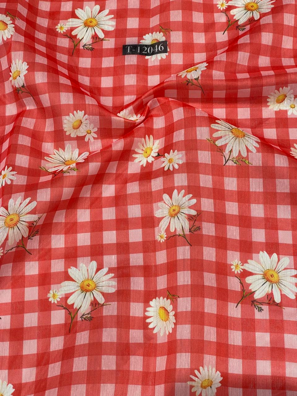 Daisy Gingham Print