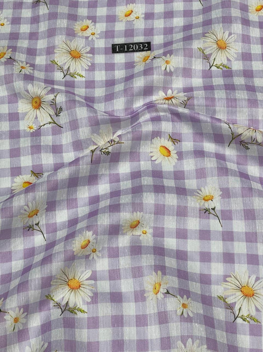 Daisy Gingham Print