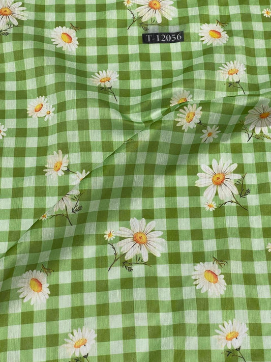 Daisy Gingham Print