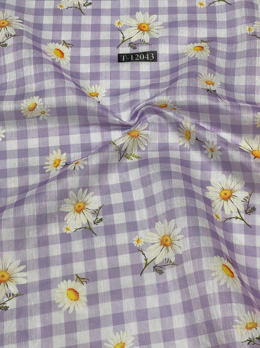Daisy Gingham Print