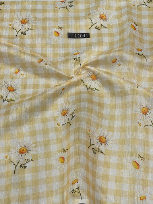 Daisy Gingham Print