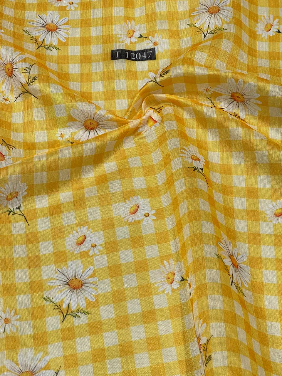 Daisy Gingham Print