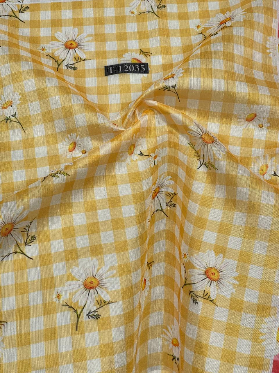 Daisy Gingham Print