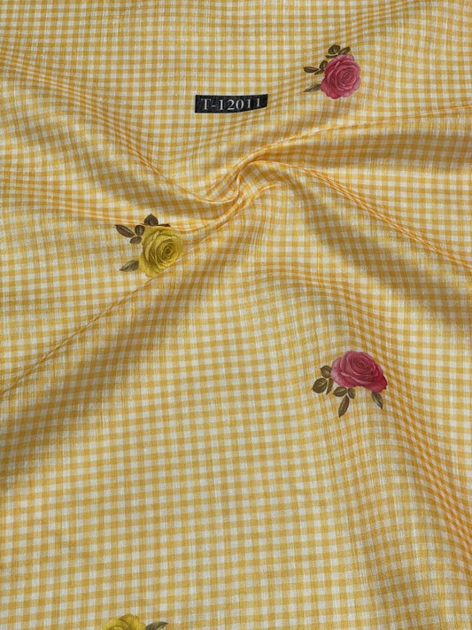 Rose Gingham Print