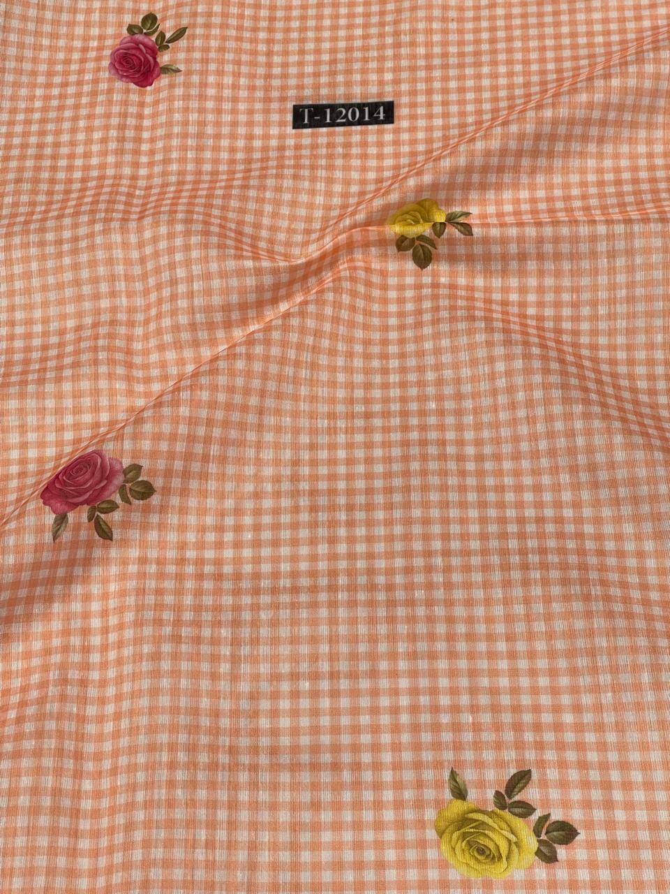 Rose Gingham Print