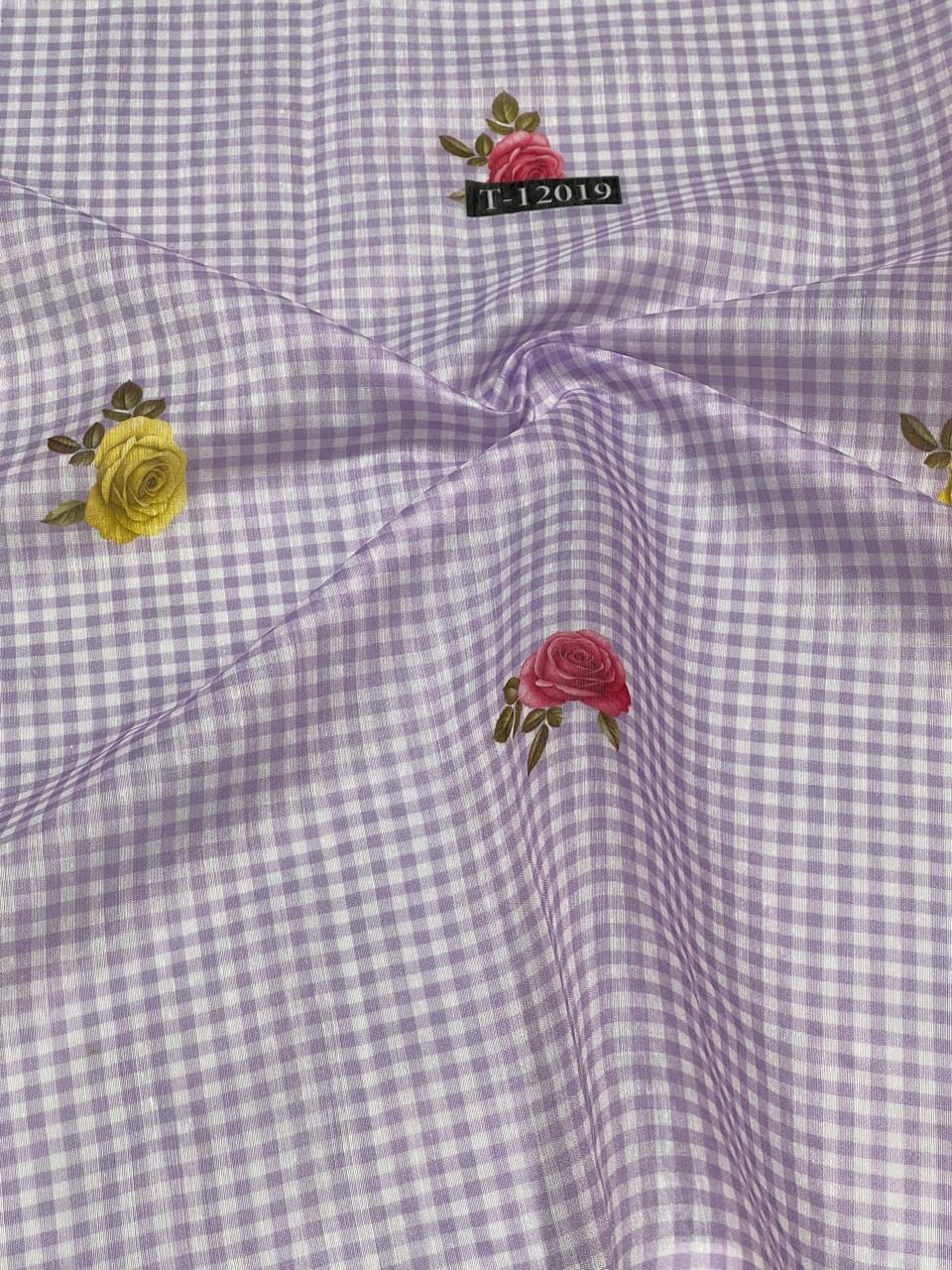 Rose Gingham Print