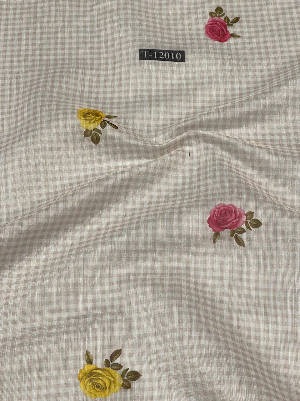 Rose Gingham Print
