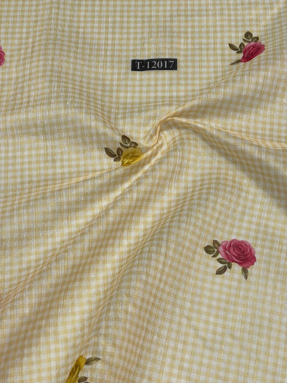 Rose Gingham Print