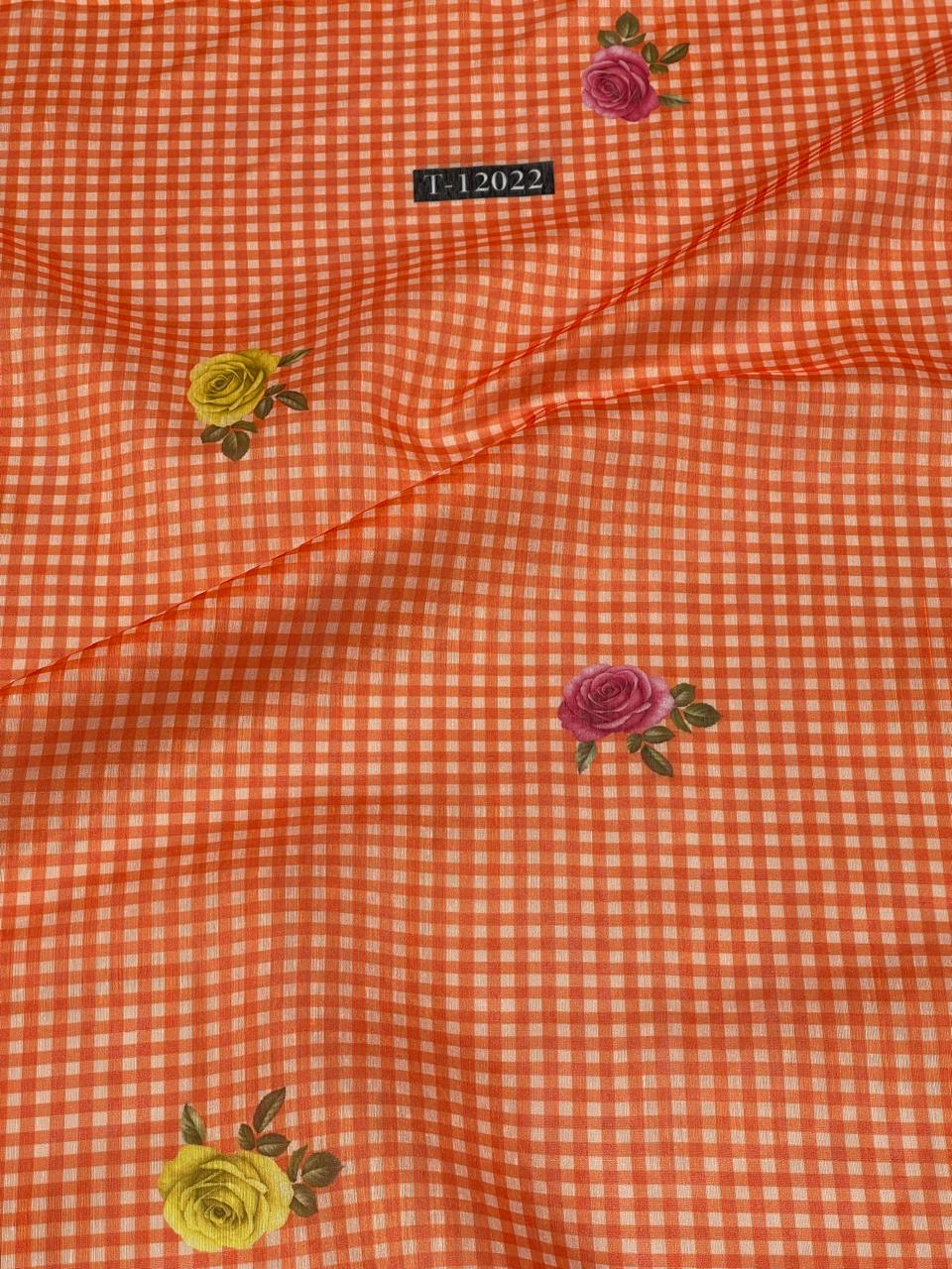 Rose Gingham Print