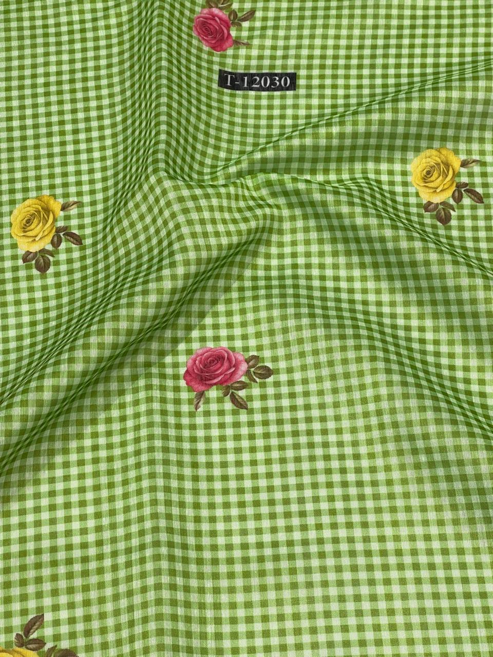 Rose Gingham Print